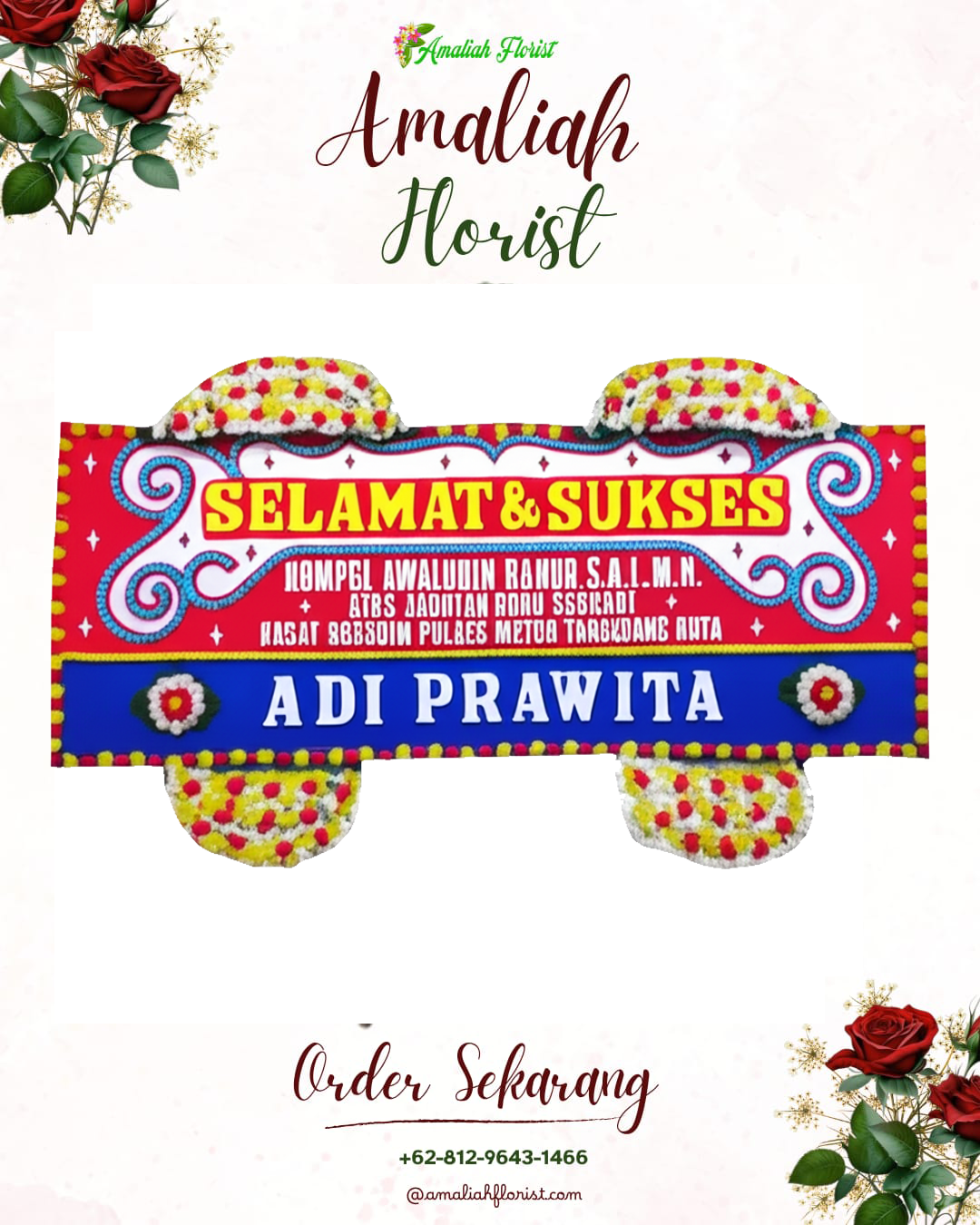 Papan Bunga Ucapan Selamat Kebakkramat
