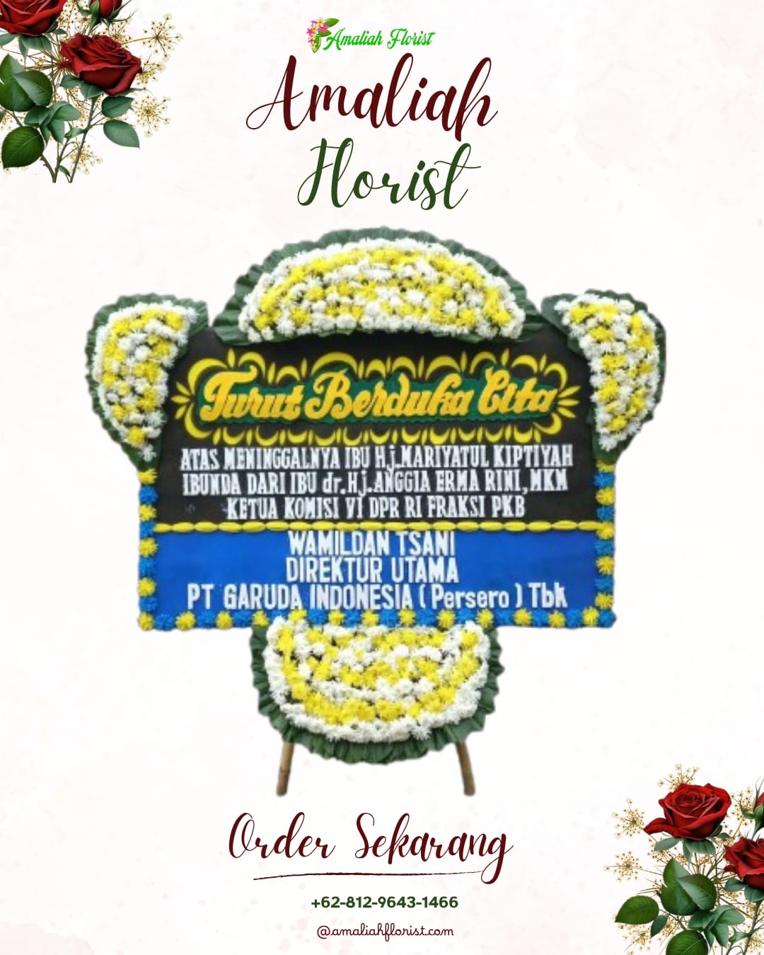 Papan Bunga Duka Kebakkramat